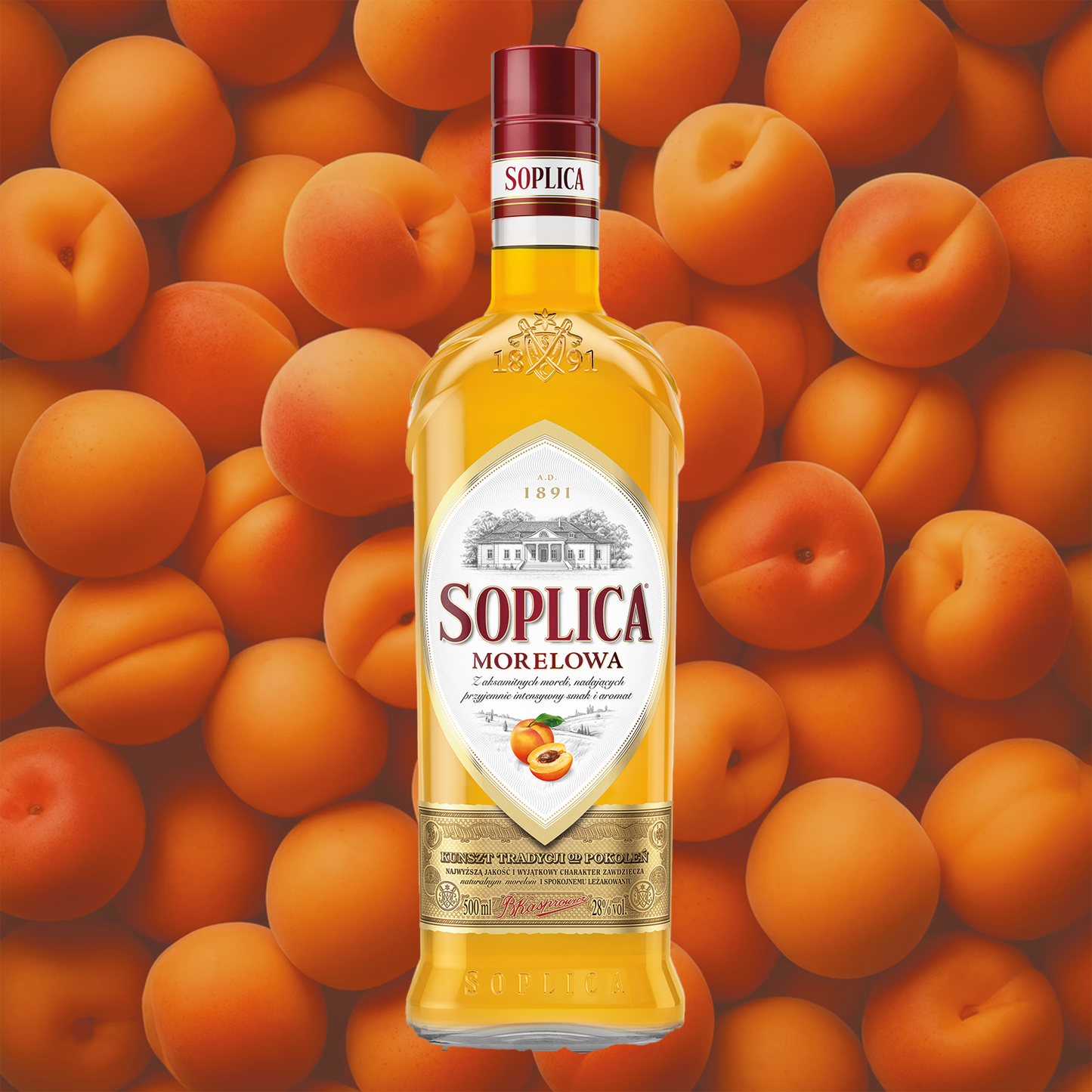 Soplica Aprikosen Likör Morelowa 28% - 500ml