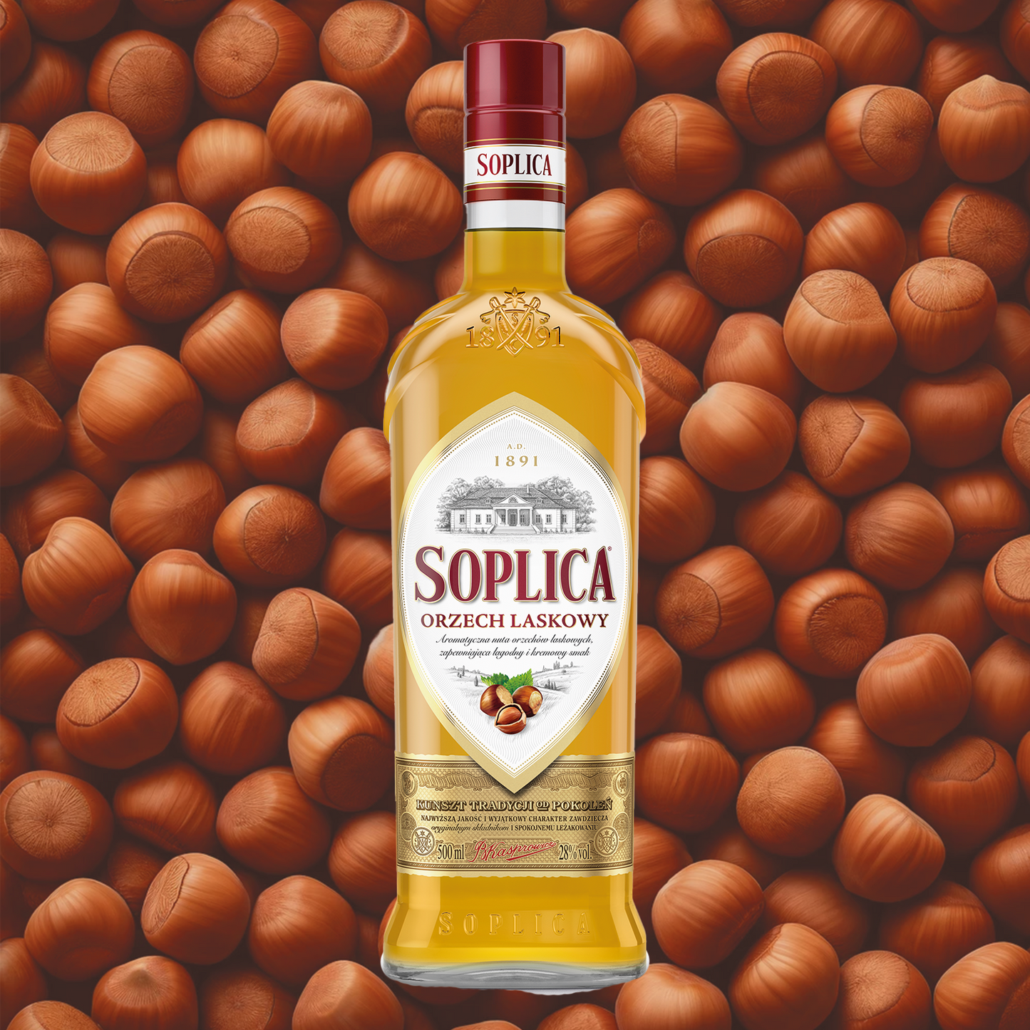 Soplica Hazelnut Liqueur Orzech Laskowy 28% - 500ml