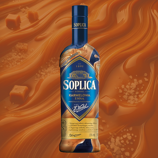 Soplica Wedel salted caramel flavour liqueur - o smaku karmelowa z sola Wedel 15% - 500ml