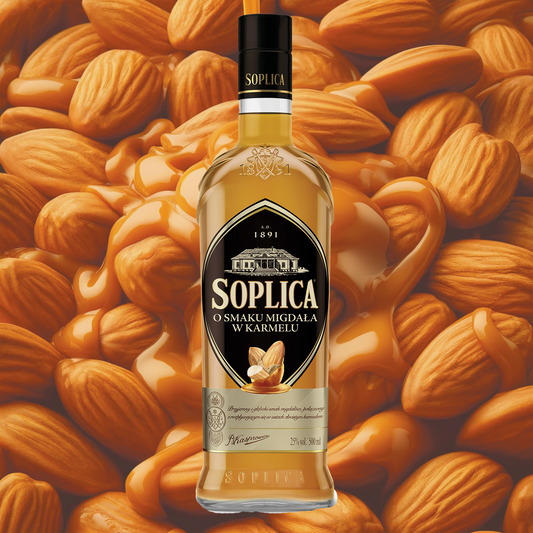 Soplica with almonds in caramel flavour Liqueur or smaku migdala in caramel 25% - 500ml