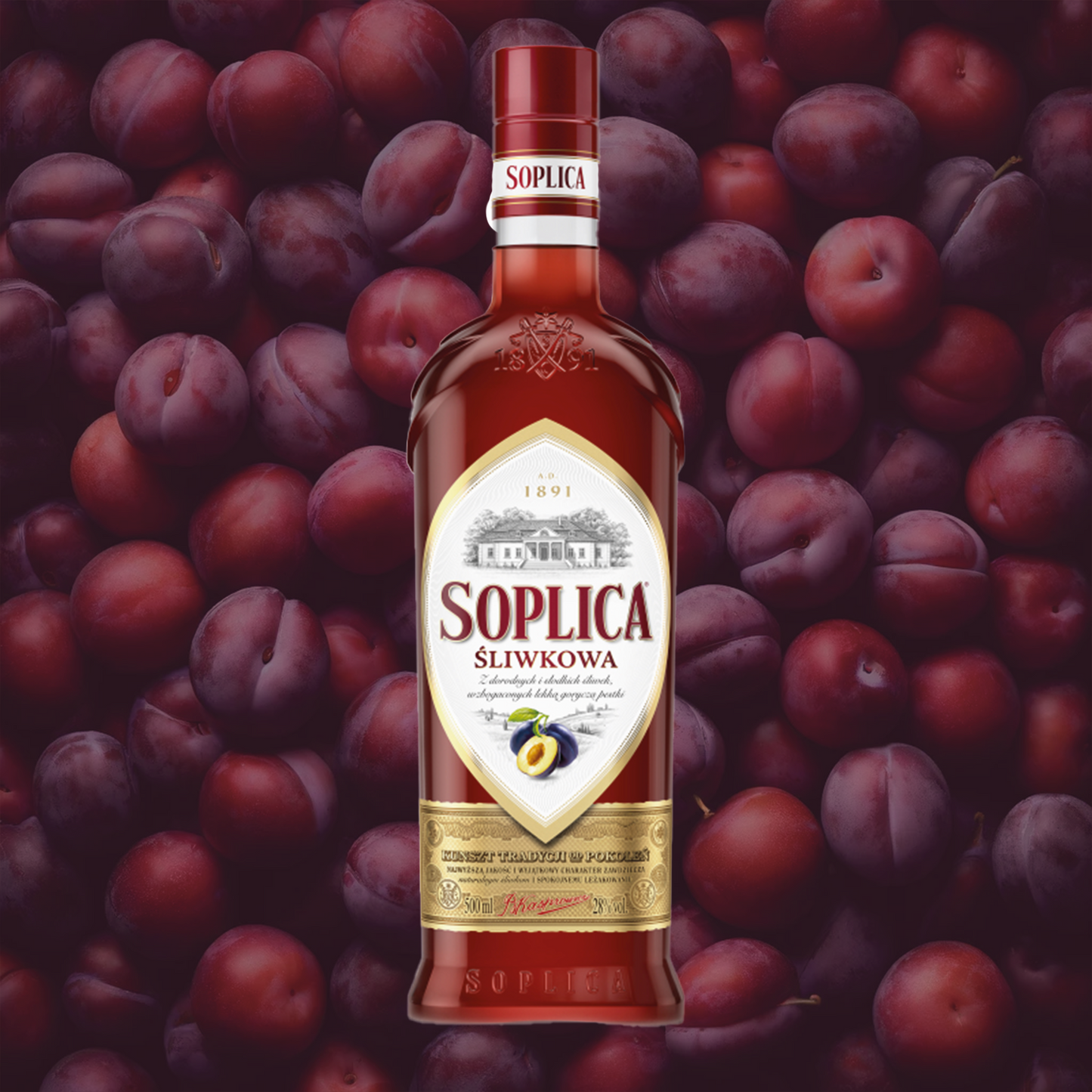 Soplica Pflaume Likör Sliwkowa 28% - 500ml