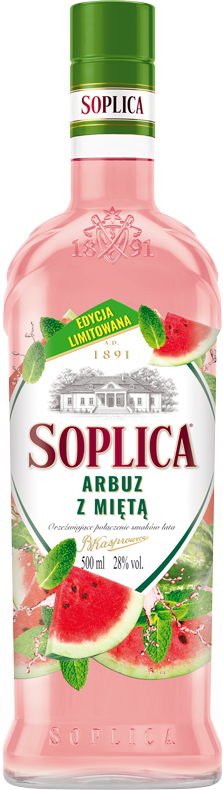 Soplica Summer Edition Watermelon Mint Liqueur - Arbuz z Mieta 28% - 500ml
