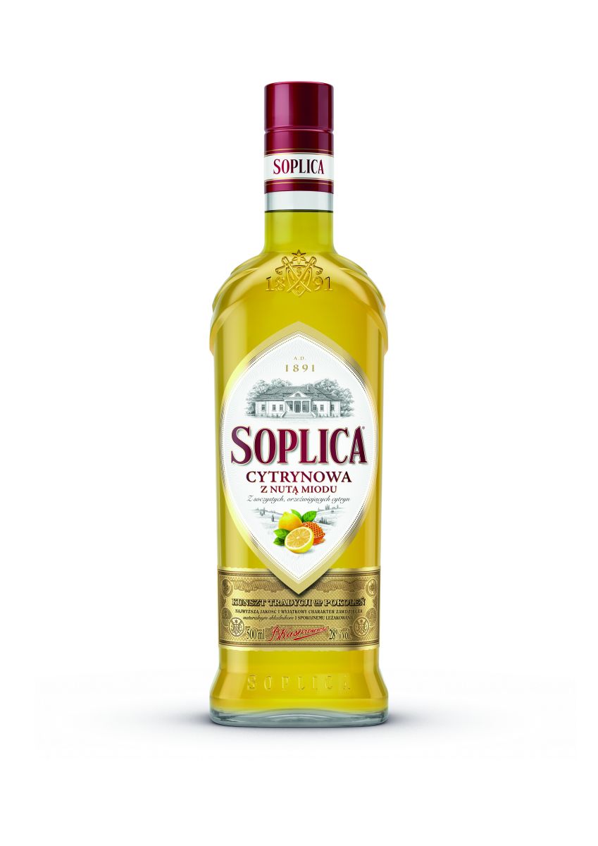 Soplica lemon liqueur with a hint of honey Cytrynowa z nuta Miodu 28% - 500ml