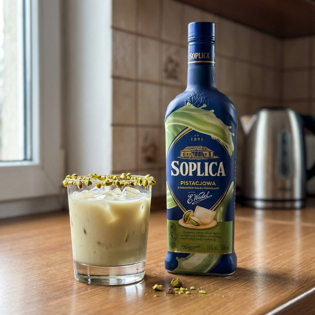 Pistazien Sahne Drink mit Soplica Pistazie