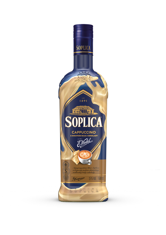 Soplica Wedel Cappuccino und weiße Schokolade - Cappuccino z dodatkiem bialej 15% - 500ml