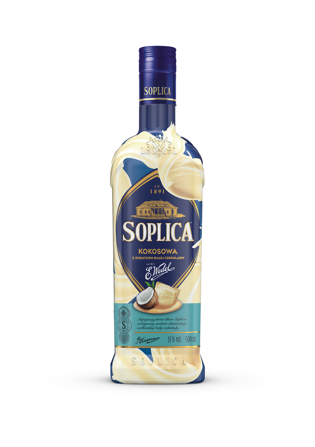 soplica kokos und weiße schokolade von wedel packshot