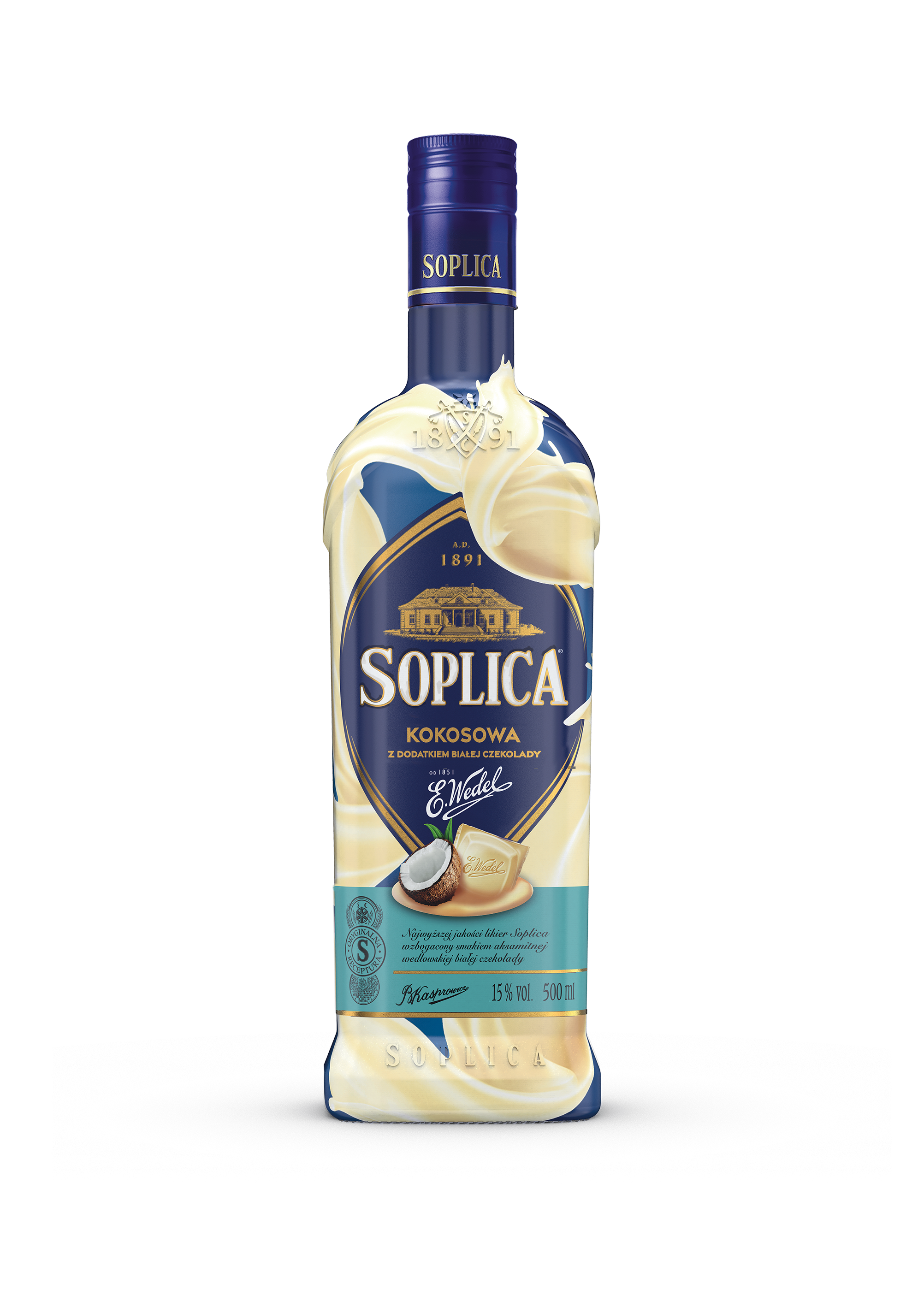 soplica kokos und weiße schokolade von wedel packshot