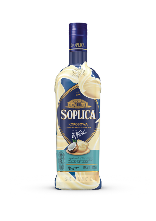 Soplica Wedel Kokosnuss und weiße Schokolade -  Kokosowa z dodatkiem bialej czekolady 15% - 500ml