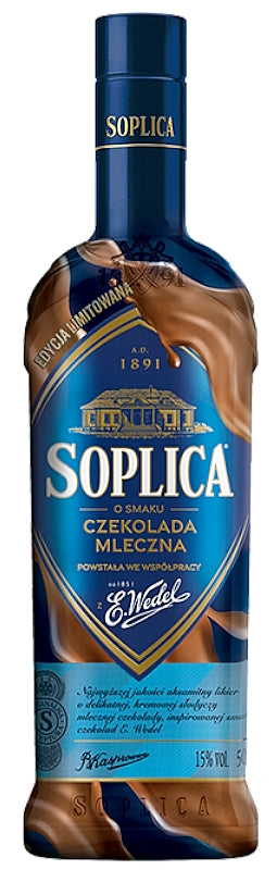 Soplica Wedel Milchschokoladen-Geschmack Likör - o smaku czekolada Wedel 15% - 500ml