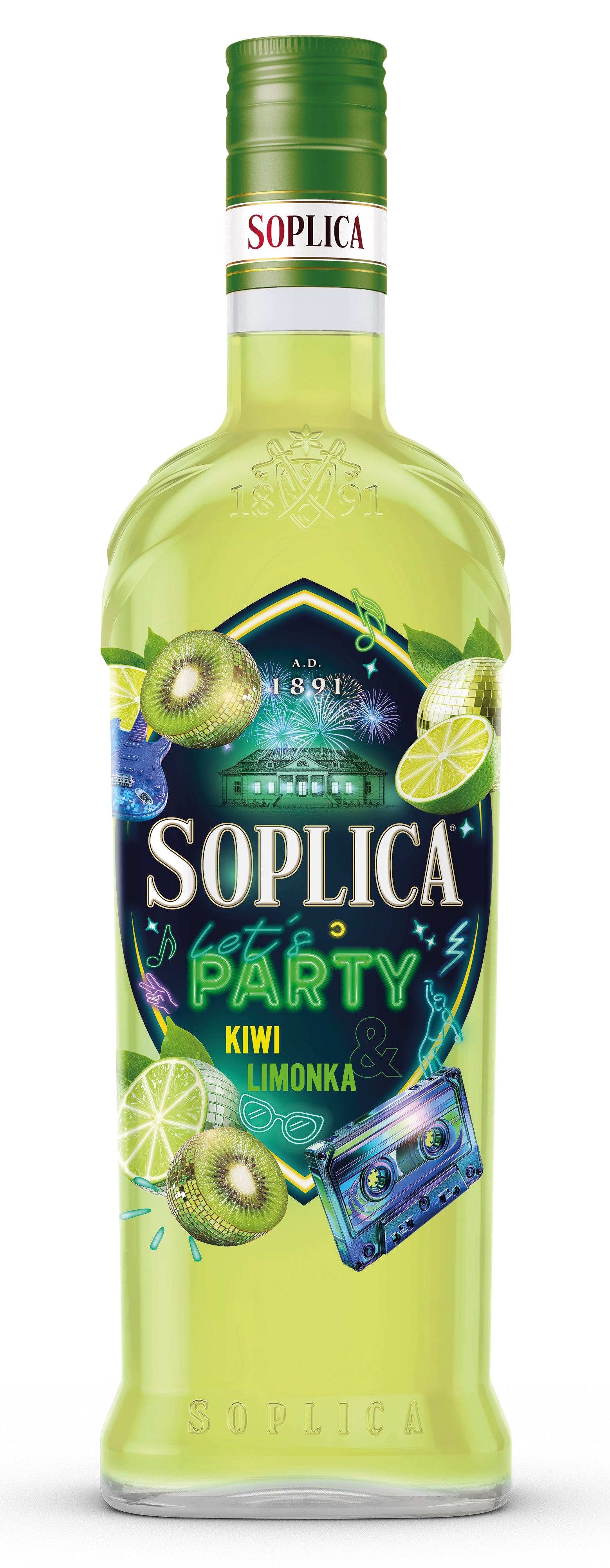 Soplica Lets Party Kiwi-Limetten Likör kiwi + limonka 21% - 500ml