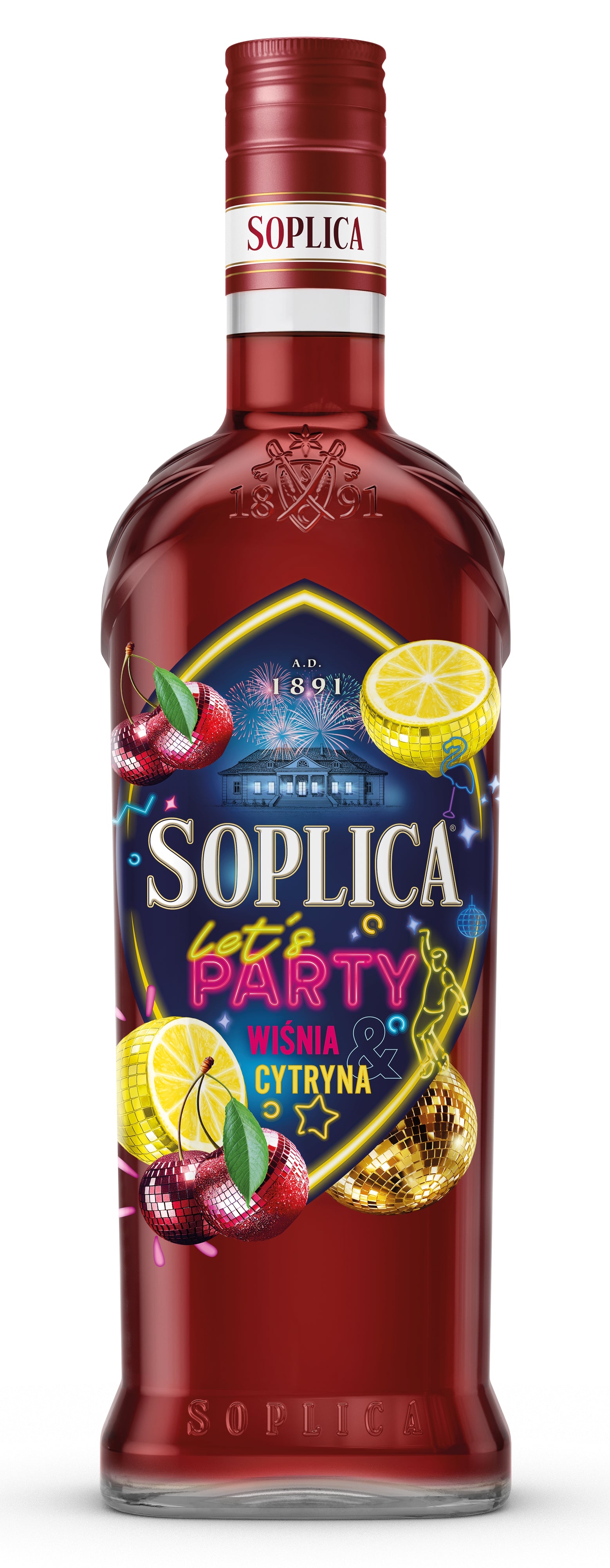 Soplica Lets Party Kirsche-Zitronen Likör wisnia + cytyna 21% - 500ml
