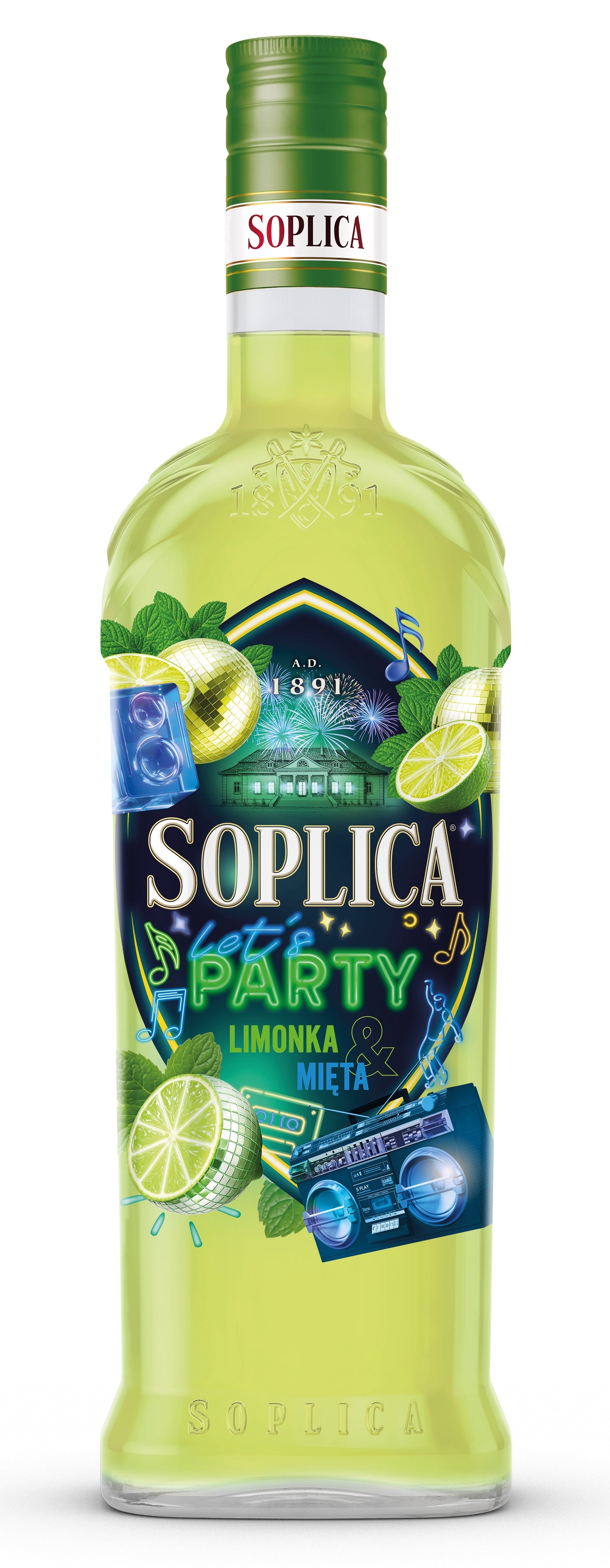 Soplica Lets Party Limette-Minz Likör limonka-mieta 21% - 500ml
