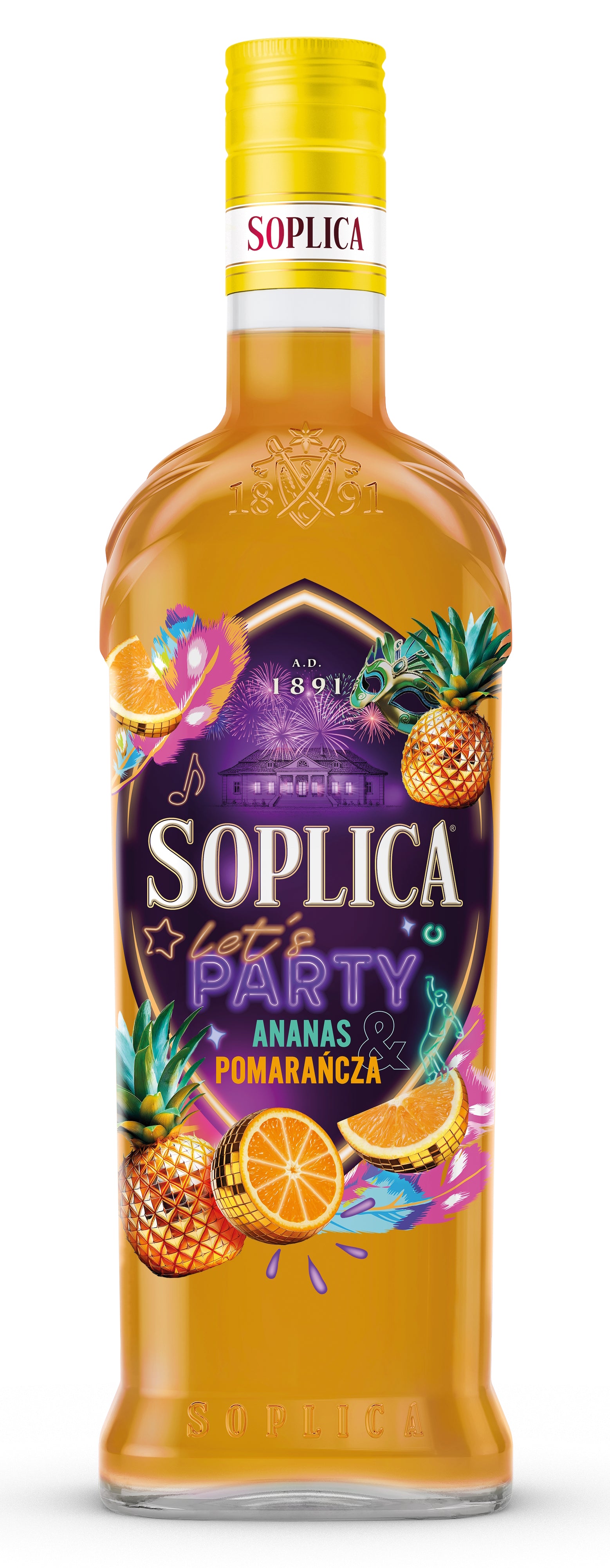Soplica Lets Party Ananas-Orange Likör ananas-pomarancza 21%  - 500ml