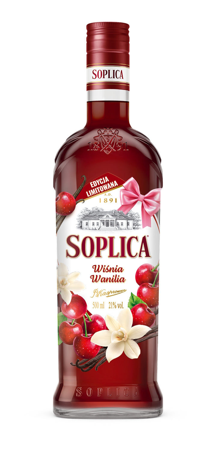 Soplica Kirsche mit Vanille Likör wisnia z wanilia 21% - 500ml