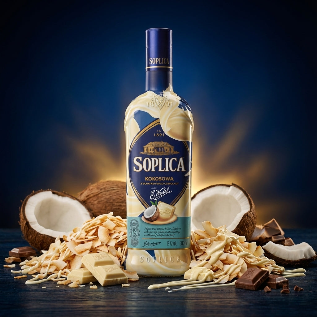 Soplica Wedel Kokosnuss und weiße Schokolade -  Kokosowa z dodatkiem bialej czekolady - 500ml