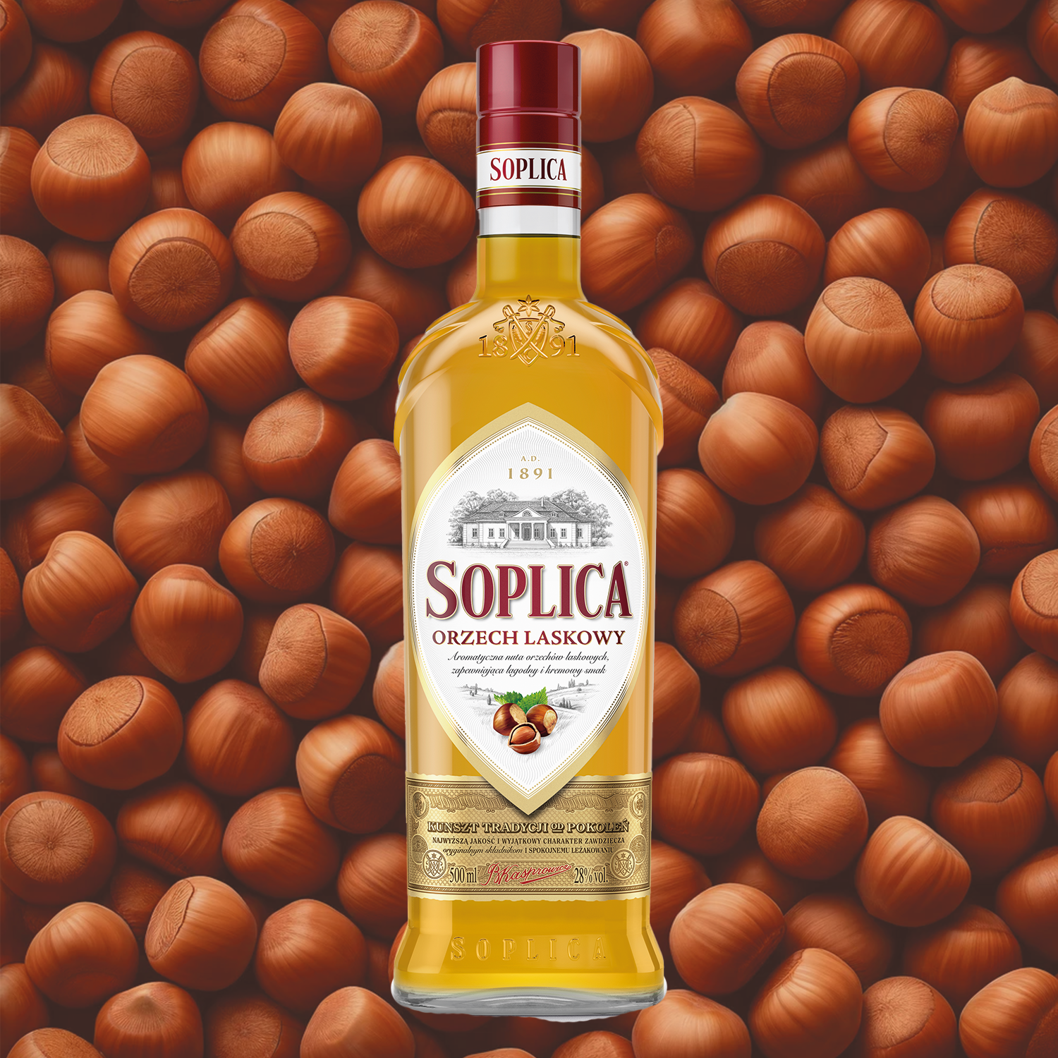 Soplica Hazelnut Liqueur Orzech Laskowy 28 500ml Soplica Hazelnut Liqueur Orzech Laskowy 28 500ml