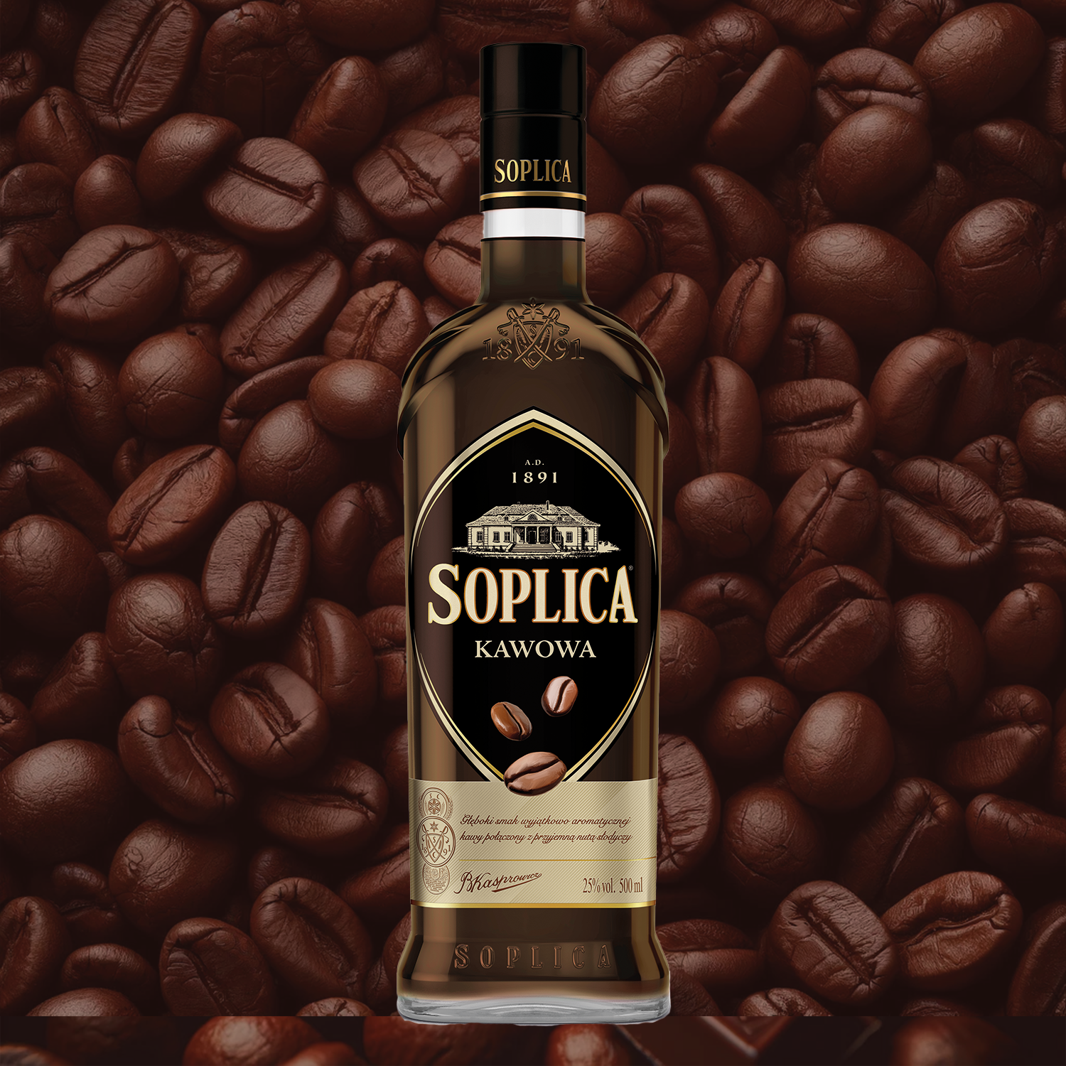 Soplica Kaffee Likör Kawowa 25% - 500ml