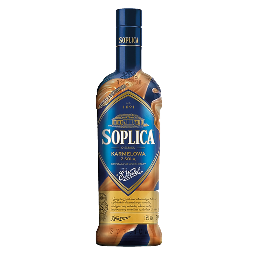 Soplica Wedel gesalzenes Karamell Geschmack Likör - o smaku karmelowa z sola Wedel 15% - 500ml