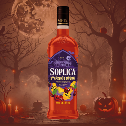 Halloween Edition Kirschen-Quitten-Likör 25% - Edycja Halloweenowa wisnia i pigwa - 500ml