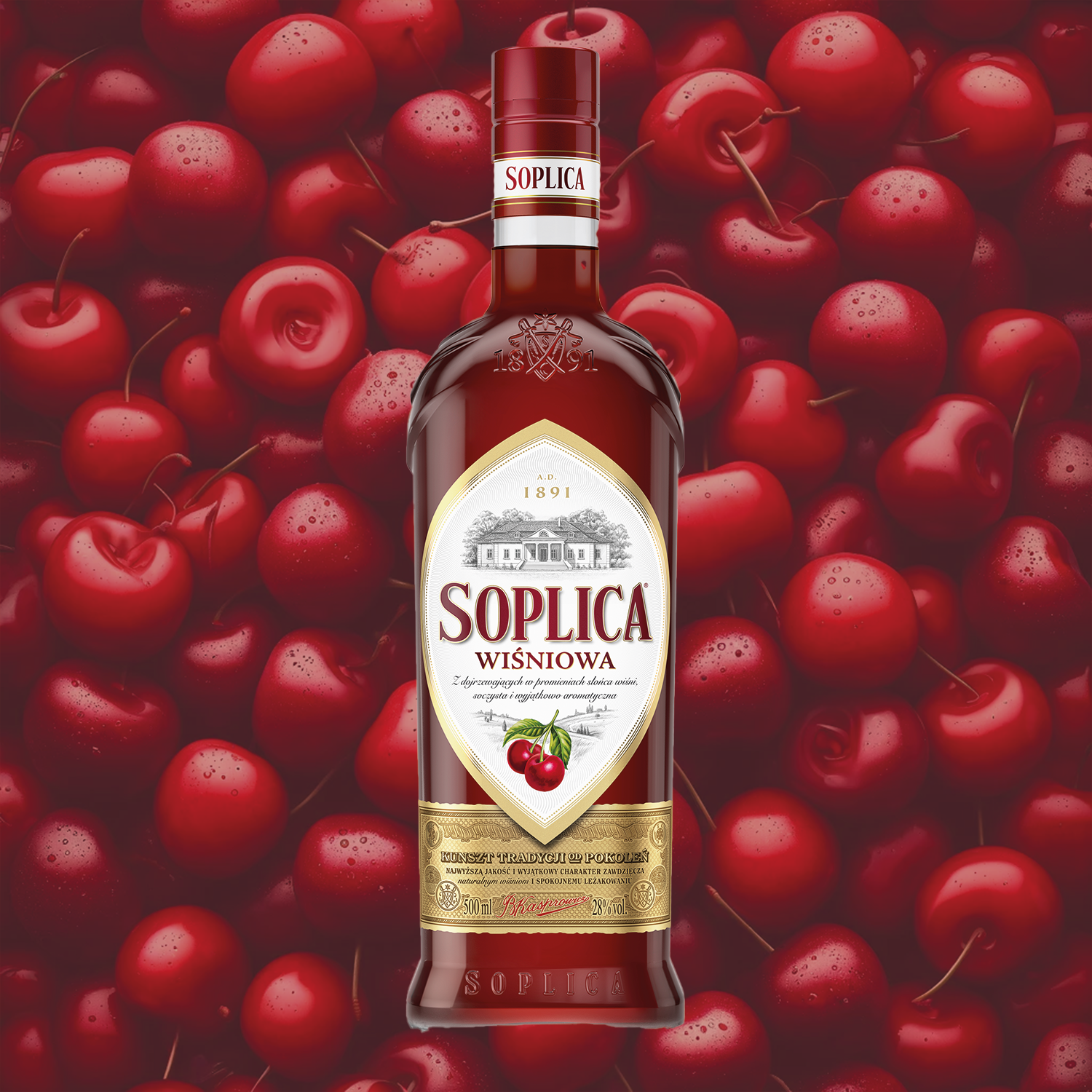Soplica Kirsch Likör Wisniowa 26% - 500ml