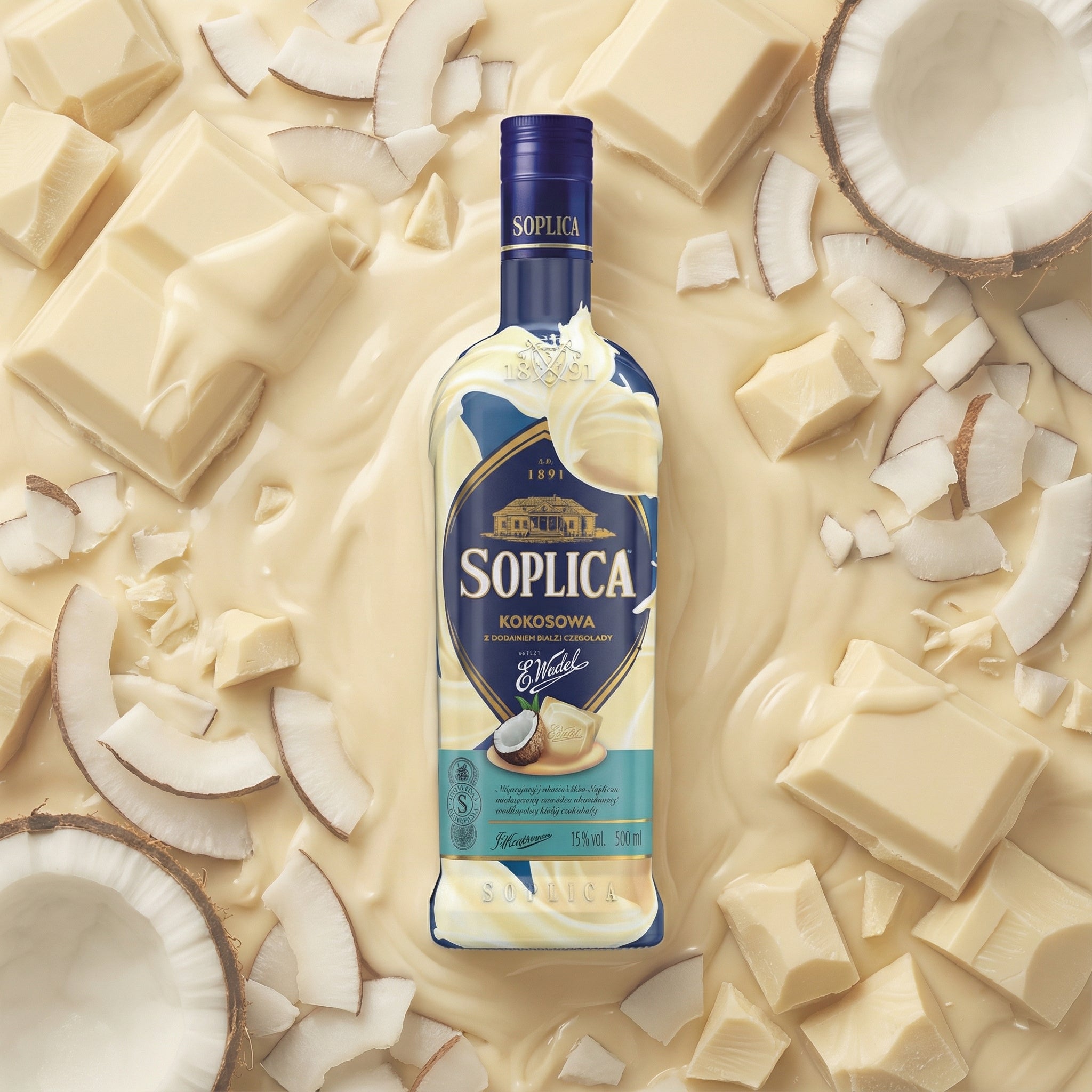 soplica kokos und weiße schokolade von wedel