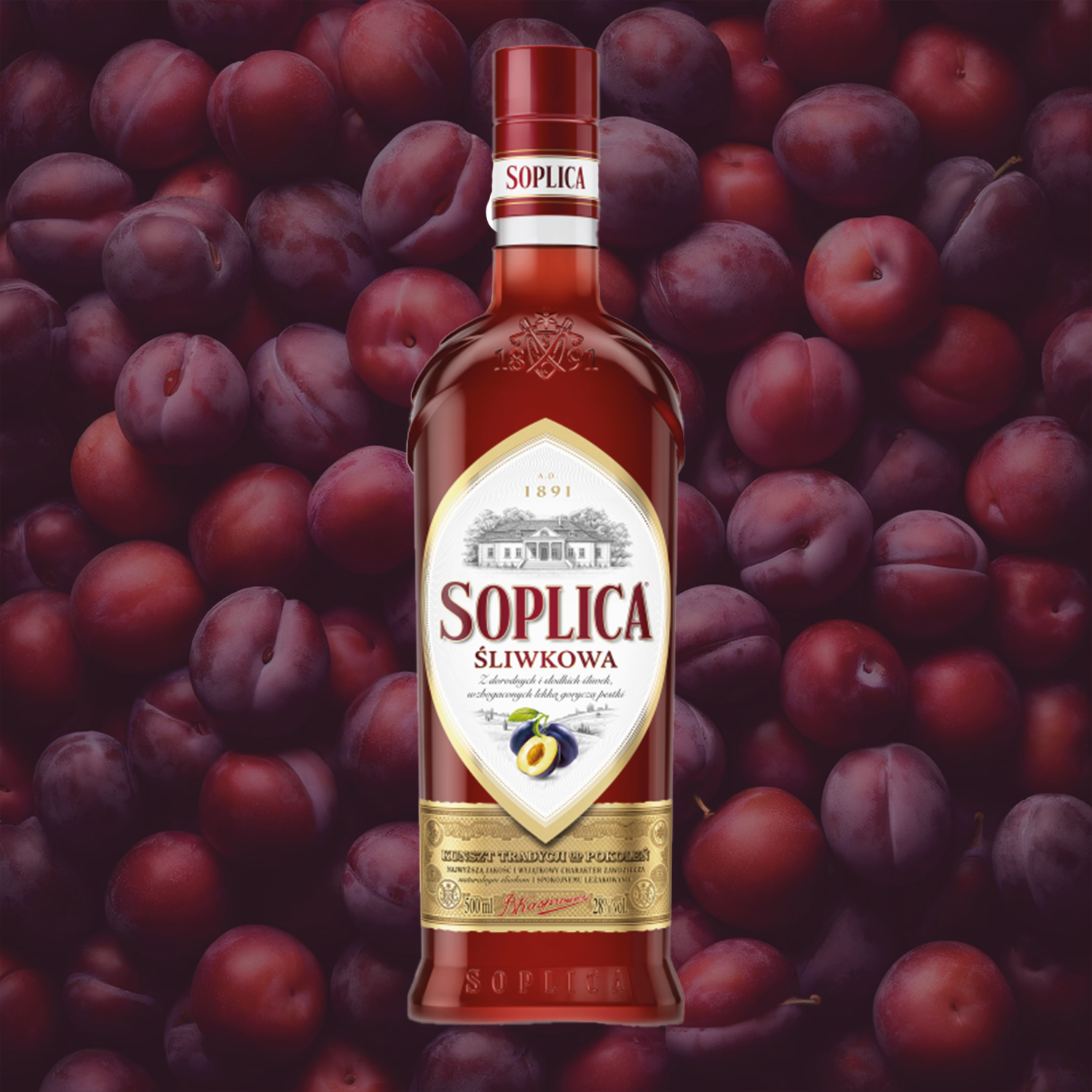 Soplica Pflaume Likör Sliwkowa 26% - 500ml