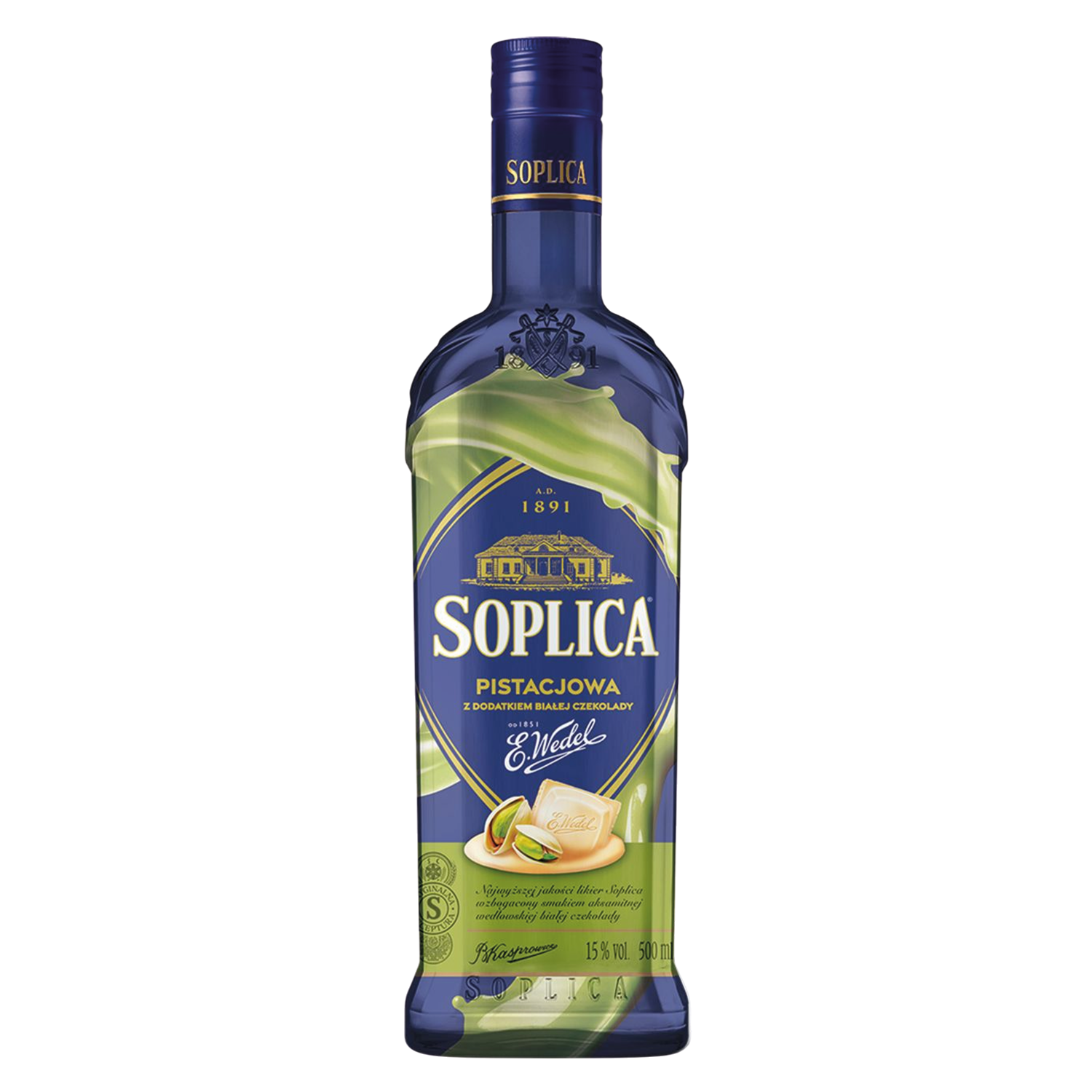 Soplica Wedel Pistazie mit weißer Schokolade - Pistacjowa - 500ml
