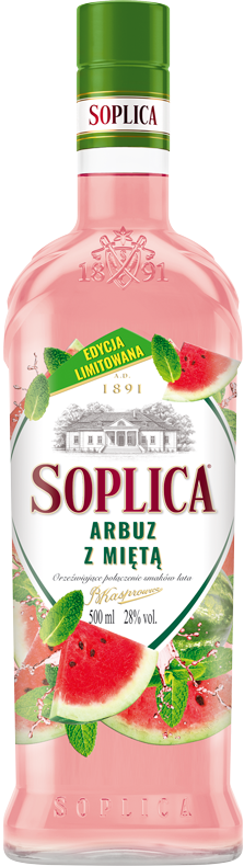 Soplica Summer Edition Wassermelone-Minze-Likör - Arbuz z Mieta 28% - 500ml