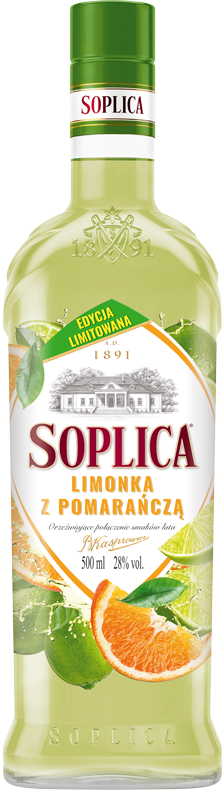 Soplica Summer Edition Limette-Orangen-Likör - Limonka z Pomarancza 28% - 500ml