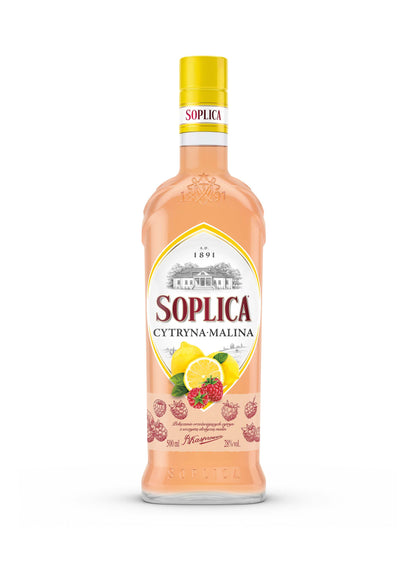 Soplica Zitronen-Himbeeren Likör - Cytryna-Malina 28% vol. - 500ml