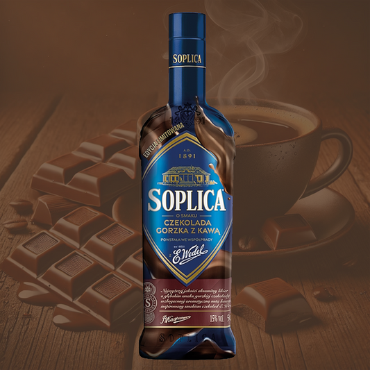 Soplica Wedel Zartbitterschokolade und Kaffee-Geschmack - o smaku czekolada gorzka z kawa 15% - 500ml